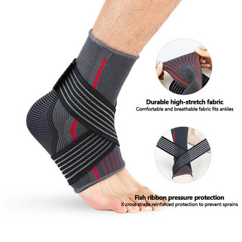 1 τεμ. Στήριγμα αστραγάλου Αθλητικές κάλτσες ποδιών Συμπιεστική στήριξη Μανίκι ελαστικό αναπνεύσιμο για αποκατάσταση τραυματισμών Πόνος στις αρθρώσεις Υποστήριξη αστραγάλου