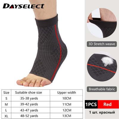 1 bucăți gleznă șosete sportive pentru picior, mânecă de sprijin pentru compresie, elastică, respirabilă, pentru recuperarea rănilor, dureri articulare, suport pentru gleznă