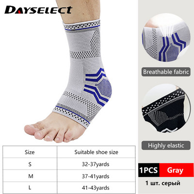 1 bucăți gleznă șosete sportive pentru picior, mânecă de sprijin pentru compresie, elastică, respirabilă, pentru recuperarea rănilor, dureri articulare, suport pentru gleznă