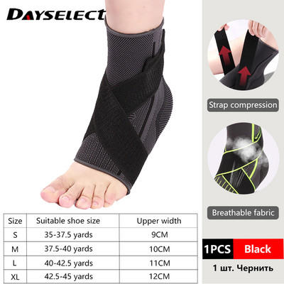 1 bucăți gleznă șosete sportive pentru picior, mânecă de sprijin pentru compresie, elastică, respirabilă, pentru recuperarea rănilor, dureri articulare, suport pentru gleznă