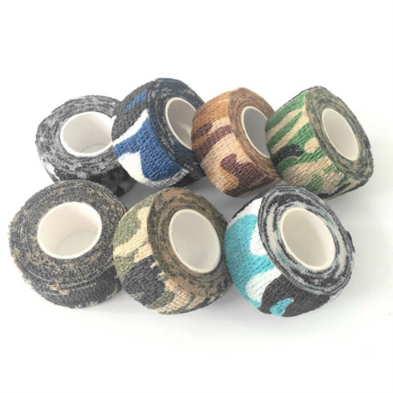 4,5 m reisimatkamiseks kamuflaažiteip Camo isekleepuv meditsiiniline sideteip esmaabikomplekt sportlikuks pahkluu sõrme lihased pahkluu jaoks