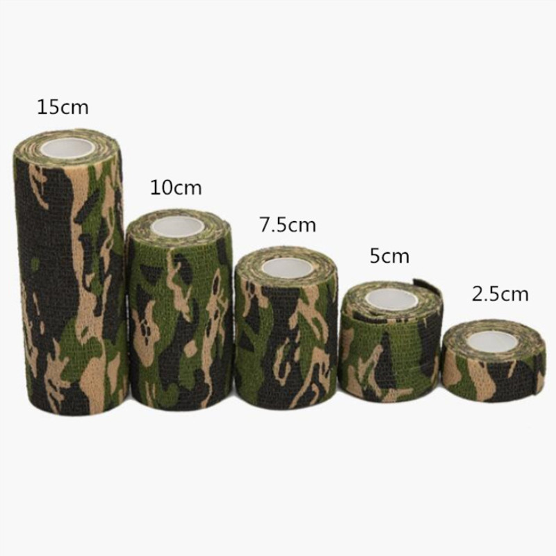 4,5 m reisimatkamiseks kamuflaažiteip Camo isekleepuv meditsiiniline sideteip esmaabikomplekt sportlikuks pahkluu sõrme lihased pahkluu jaoks