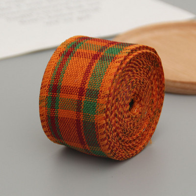 Äsjaruudulised traadiga servaga paelad 6 m Briti stiilis pühvli ruuduline hõlmikrull DIY tikandid kaunistus õmblemiseks pakkimiseks