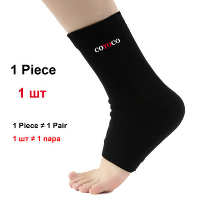 1db magasan elasztikus bokavédő kerékpártartó meleg merevítő COYOCO rándulás elleni ápoló ápoló rögbi foci tollaslabda kerékpárhoz