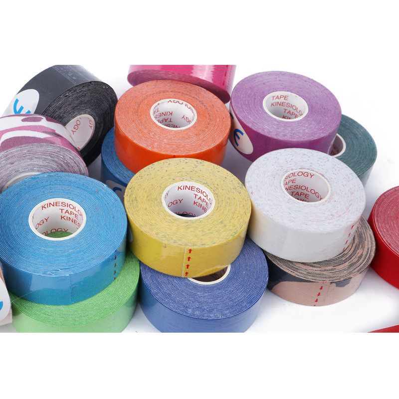 1 tk Eellõigatud/lõikamata kinesioloogiline teip rinnateip Lihaste valu leevendav kehaline hingav veekindel sporditerapeutiline kleeplint