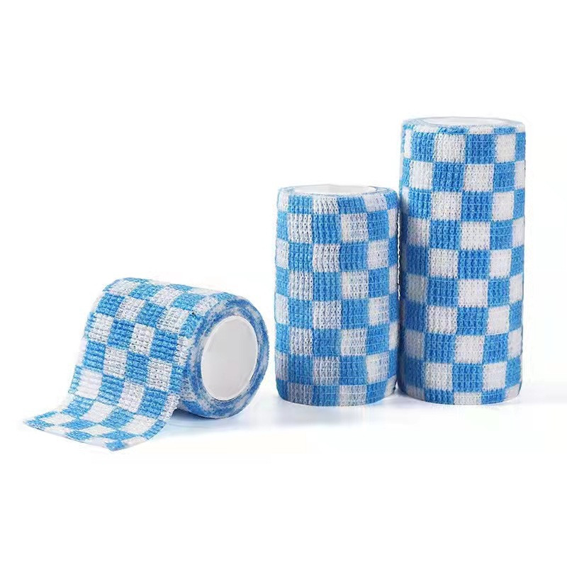 1/6/10 tk Rohelise võrguga trükitud meditsiiniline isekleepuv elastne side 4,5 m sporditeip sõrmeliigese põlve jaoks