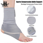 1db Bokatámasz, nagy elasztikus kompressziós nylon bokarögzítő kötés sportoláshoz, fitneszhez, futáshoz kosárlabda futball védő