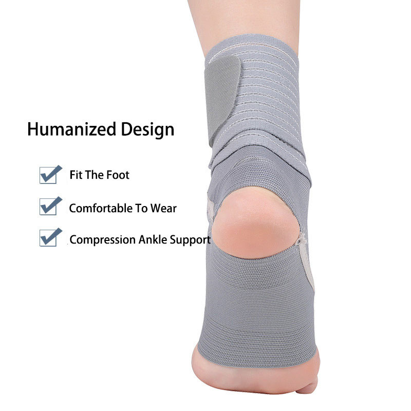 1db Bokatámasz, nagy elasztikus kompressziós nylon bokarögzítő kötés sportoláshoz, fitneszhez, futáshoz kosárlabda futball védő