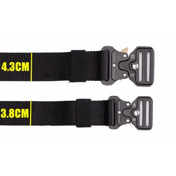 Ζώνες Στρατιωτικών Στρατιωτικών ανδρών Tactical Belt Μεταλλική πόρπη Ρυθμιζόμενη εξωτερική μέση Αθλητική Εκπαίδευση Επιβίωσης Κυνήγι Ζώνη Μάχης Nylon