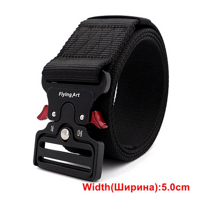 Taktikaline vöö Meeste sõjaväerihmad metallist pandlaga reguleeritav õues vöökoht Sport ellujäämiskoolitus jahindus võitlusvöö nailon