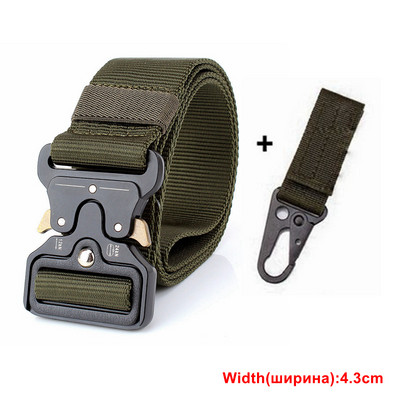 Taktikaline vöö Meeste sõjaväerihmad metallist pandlaga reguleeritav õues vöökoht Sport ellujäämiskoolitus jahindus võitlusvöö nailon