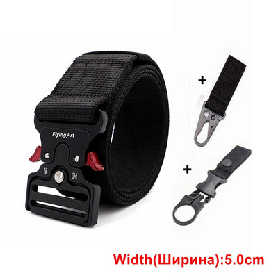 Taktikaline vöö Meeste sõjaväerihmad metallist pandlaga reguleeritav õues vöökoht Sport ellujäämiskoolitus jahindus võitlusvöö nailon