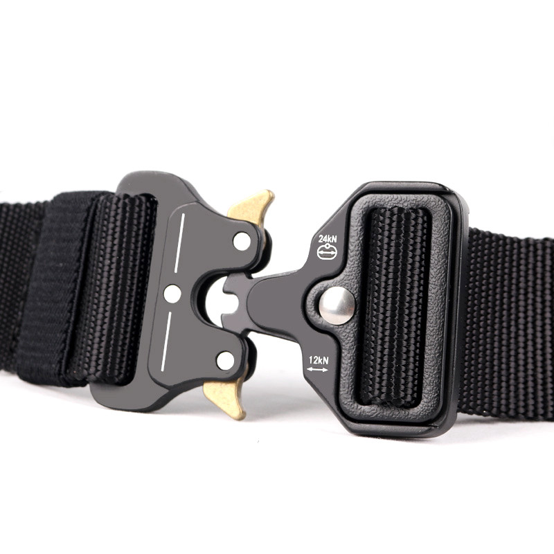 Taktikaline vöö Meeste sõjaväerihmad metallist pandlaga reguleeritav õues vöökoht Sport ellujäämiskoolitus jahindus võitlusvöö nailon