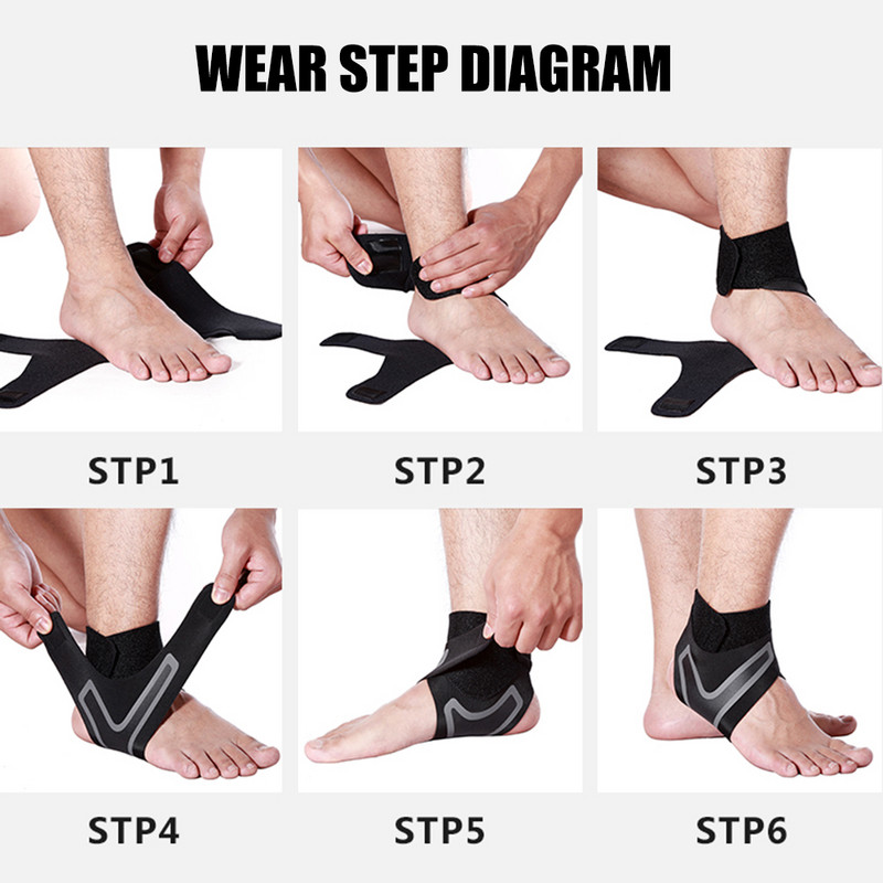 2tk hingav elastne pahkluu tugi pahkluu tugi kõõlus valuvaigisti mähised jooksmise korvpalli jalarihma turvakaitse