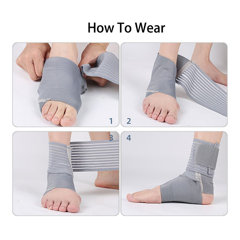 1 buc. Nailon pentru gleznă Bandaj Suport pentru gleznă Compresie elastică înaltă Sport Fitness Alergare Baschet Fotbal de protecție