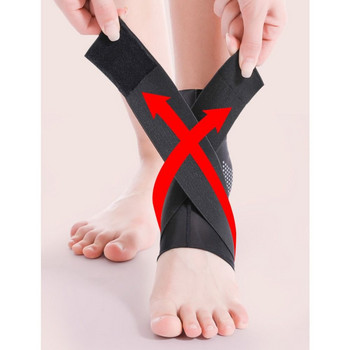 Изключително тънка регулируема защитна превръзка за крака Спортна безопасност Поддръжка на глезена против навяхване на глезена Обвивка за глезена