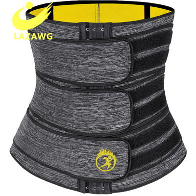 LAZAWG Bodi Shaper Waist Trimmer Women Sauna Waist Trainer Отслабване Fajas Reductoras Регулируем корсетен колан за изгаряне на мазнини
