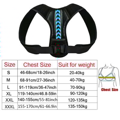Egyenes háttartás korrekciós váll ágyéki merevítő gerinctámasz öv állítható fűző korrekciós test javítás lemezzel