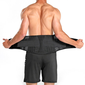 Ортеза за гръб при болки в долната част на гърба, Колан за поддържане на гърба за жени и мъже, Дишаща скоба за долната част на гърба с лумбална подложка за дискова херния