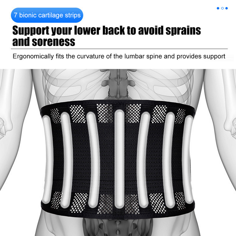 Aparatul pentru spate TopRunn pentru susținerea spatelui inferioară oferă ameliorarea durerilor de spate - centură de susținere lombară respirabilă pentru bărbați și femei