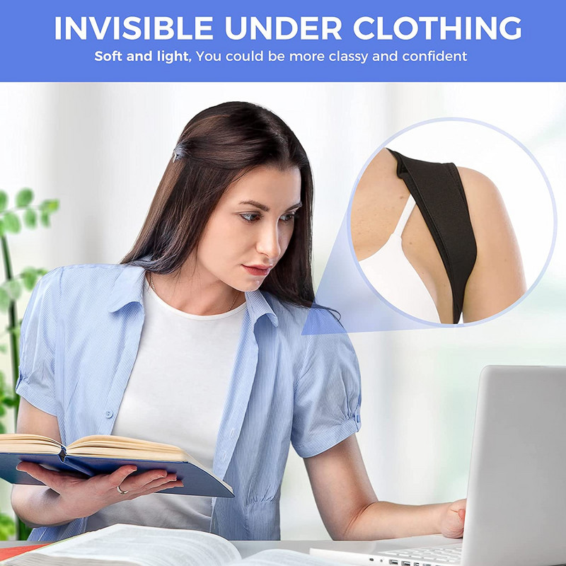 NEENCA Korektor držanja Gornja potpora za leđa za žene i muškarce, vrat, ramena, pojas za ublažavanje bolova, podesiva potpora za leđa, ravnalo