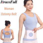 1db női osztómiás öv, sérv, orvosi uniszex támasztó hasi rögzítő sztóma pakolások a mellkasi nyitott derékalsó rész megelőzésére