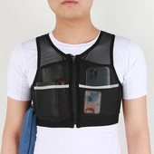 MarathonVest kott ülihea hingavusega, suure mahutavusega helkur, meeste naiste ülikerge jooksuvest, rinnakorv jope