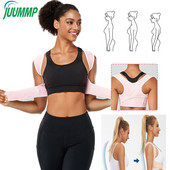 JUUMMP 1 tk kehahoiaku korrigeerija naistele ja meestele, reguleeritav ülemine seljatugi rangluu toetamiseks, valu leevendamine kaelast, õlast