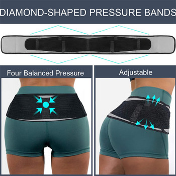 Sacroiliac Hip Belt Compression Anti-slip Back Brace SI Joint Pelvic Support for Women Ανδρικά ισχιαλγία Ανακούφιση από τον πόνο κάτω