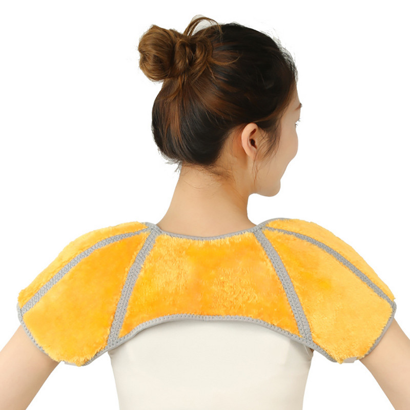 1 buc. Suport pentru umăr cald pentru iarnă Fitness Sport Echipament de protecție profesională Recuperare rapidă Bretă termică pentru umăr din catifea aurie