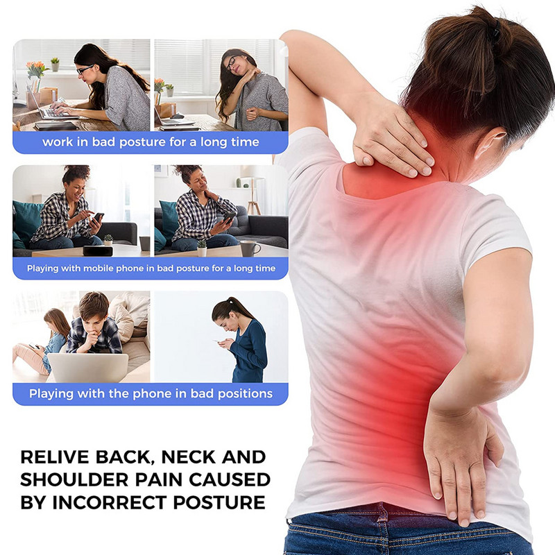 Corector de postură pentru adulți și copii, orteză reglabilă pentru partea superioară a spatelui, dispozitiv de îndreptare a susținerii spatelui respirabil, pentru postură proastă, durere