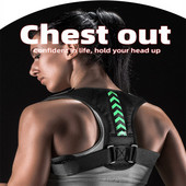 Reguliuojamas nugaros atramas Nematomas pečių laikysenos korektorius Unisex stuburo kaklo sveikatos koregavimo diržas Namų biuras Sportas