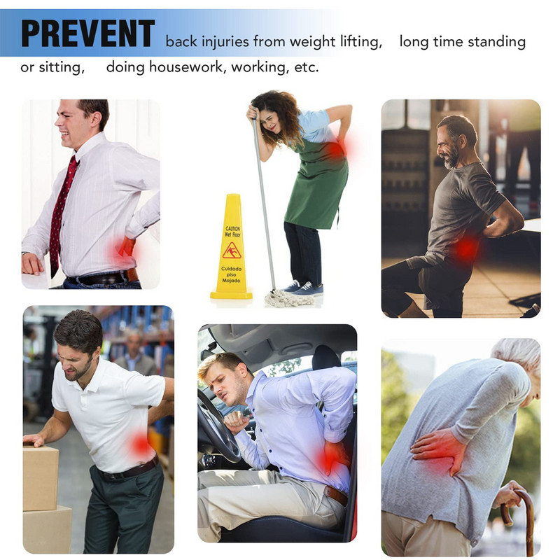 Centura de sustinere lombara reglabila a spatelui Curea de talie respirabila pentru ameliorarea durerilor de spate, hernie de disc, sciatica, scolioza