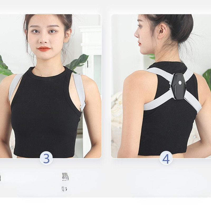 Intelligens testtartásjavító hátsó testtartás edző kulcscsont gerinc Vállkorrekció Intelligens tippek Állítható hosszúságú háttámasz