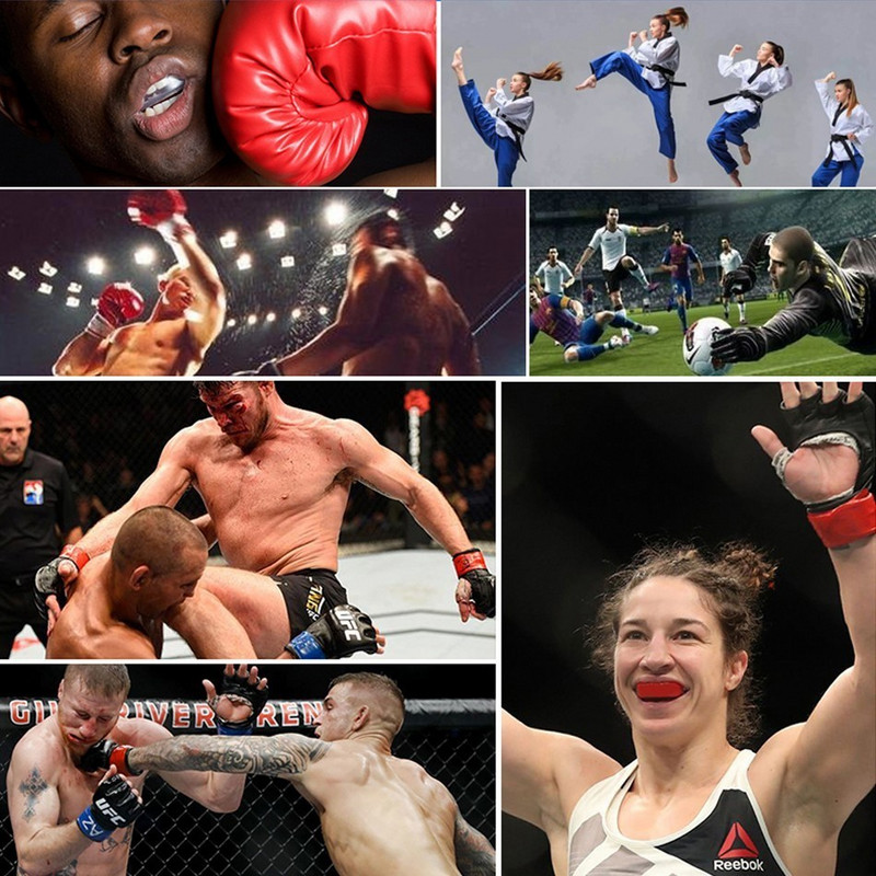WorthWhile Sport Mouth Guard EVA dantų apsauga vaikams suaugusiems burnos apsauga Dantų breketų apsauga Krepšinis Regbis Boksas Karate