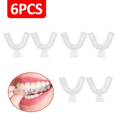 2-10vnt Mouth Guard EVA dantų apsauga Night Guard burnos padėklas nuo bruksizmo šlifavimo neknarkstanti dantų balinimo apsauga nuo bokso