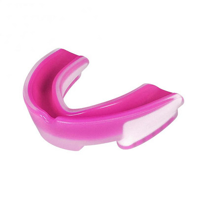 noua protectie bucala din silicon de inalta calitate Piesa bucala Muay Thai Box Tae Kwon Baschet Sport Protector alb + rosu pentru husa la cald