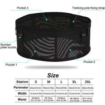 Futó deréköv rugalmas, állítható mobiltelefon derékcsomagok kültéri deréktáskák túrázáshoz kerékpározás edzéshez kocogás nagy öv