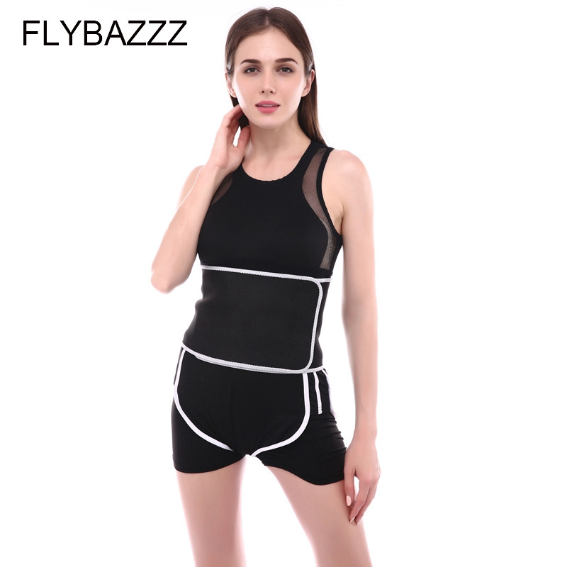 FLYBAZZZ új promóciós sport deréktámasz izzasztó öv Gyors fűtés, nem húzódó karcsúsító derék és has férfiak és nők számára
