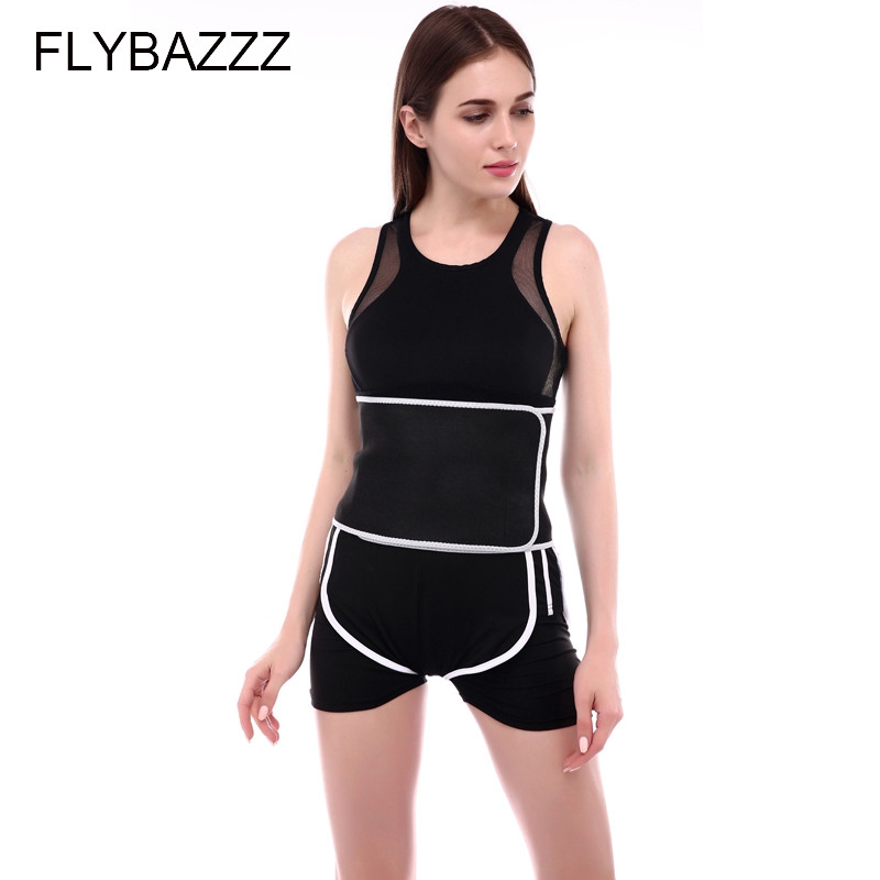FLYBAZZZ új promóciós sport deréktámasz izzasztó öv Gyors fűtés, nem húzódó karcsúsító derék és has férfiak és nők számára