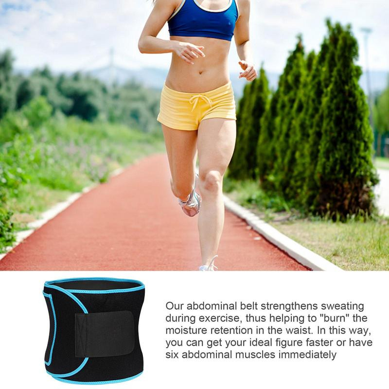 Колан за подстригване на талията Лек колан за подстригване на корема Обвивка за подстригване на талията за жени и мъже Йога Въже за скачане Фитнес Бягане Гимнастика