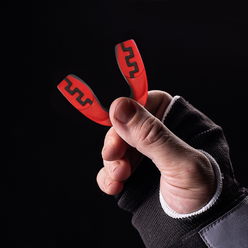 EVA Football Mouth Guard Ultravékony futballfogvédő védelem az ütközés elleni pufferhatás ellen Lacrosse harcművészetekhez