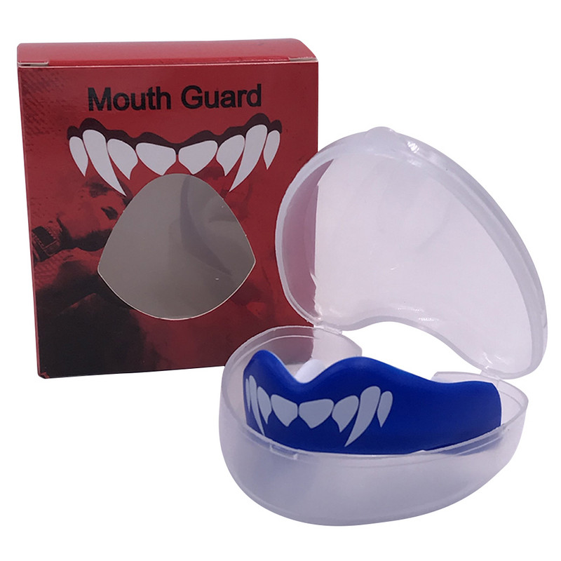 EVA Football Mouth Guard Ultravékony futballfogvédő védelem az ütközés elleni pufferhatás ellen Lacrosse harcművészetekhez