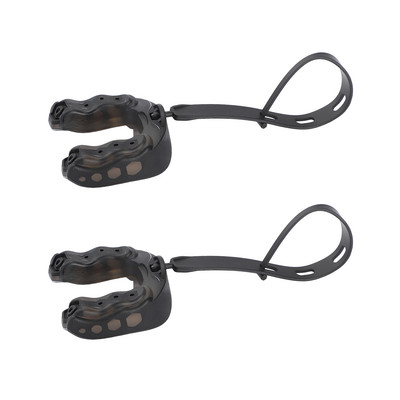 2db Mouth Guard Jégkorong Tartós EVA Légáteresztő Kosárlabda Football Szájvédő Zsinóros Sport Szájvédő Boxing