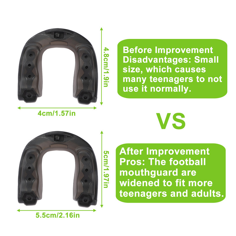 2db Mouth Guard Jégkorong Tartós EVA Légáteresztő Kosárlabda Football Szájvédő Zsinóros Sport Szájvédő Boxing