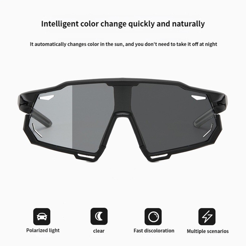 Ochelari de sport fotocromatici Ochelari de soare UV400 Ochelari de ciclism polarizați unisex Ochelari pentru ciclism de munte Bicicletă de munte Ochelari de protecție
