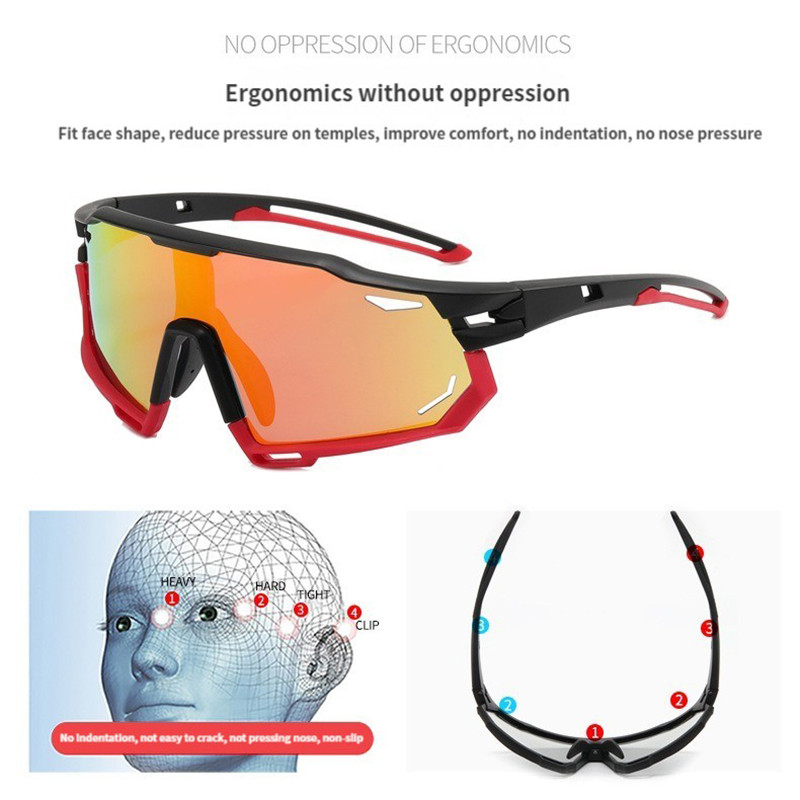 Ochelari de sport fotocromatici Ochelari de soare UV400 Ochelari de ciclism polarizați unisex Ochelari pentru ciclism de munte Bicicletă de munte Ochelari de protecție
