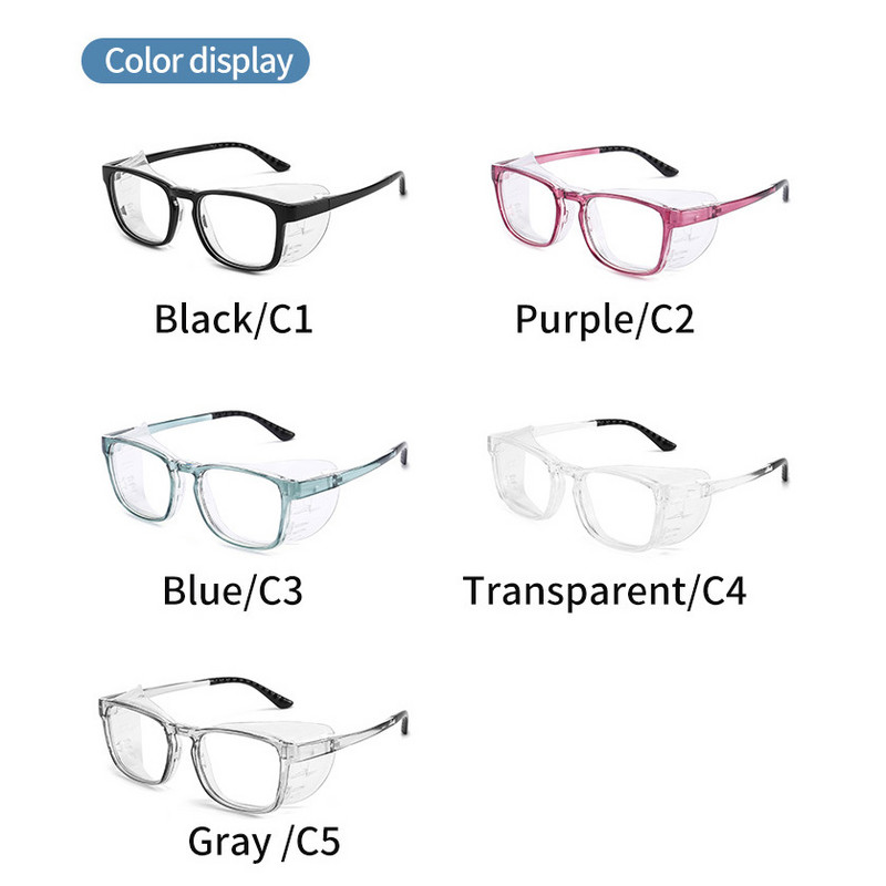 Ochelari din silicon înconjurat îmbunătățiți, rezistenți la vânt, anti polen/ceață/praf/lumină albastră, cadru de prescripție, ochelari de protecție pentru cameră umedă