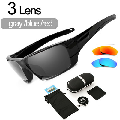 Γυαλιά ποδηλασίας ποδηλασίας για υπαίθρια αθλητικά γυαλιά ποδηλάτου δρόμου Γυαλιά ηλίου ποδηλάτου βουνού Γυαλιά ηλίου 6 φακών ανδρικά γυναικεία ποδηλατικά γυαλιά γυαλιά