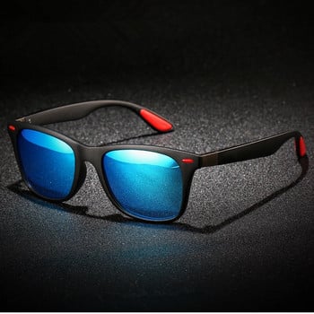 2PCS Поляризирани слънчеви очила с марков дизайн 2021 Мъже Жени Сенници за шофиране Мъжки ретро слънчеви очила Spuare Mirror Летни UV400 цветове